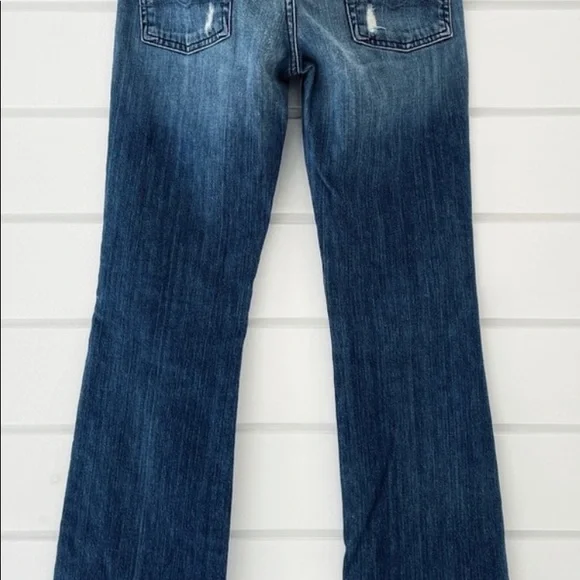 Seven For All Mankind Women's Distressed
Bootcut Denim Jeans Size 28 - Picture 6 of 10